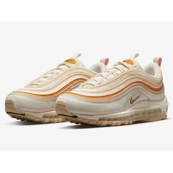 Nike Air Max 97 DQ8594-001 Women's Cream/Orange Running Sneaker Shoes NR2315 - Picture 3 of 7